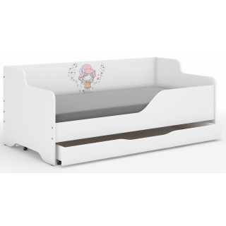 Otroška postelja LILU - 160x80 DEKLIČKA Z BALONOM