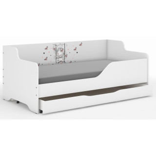 Otroška postelja LILU - 160x80 DEKLIČKA NA GUGALNICI