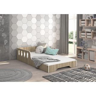 Otroška postelja MALU z ograjo - 160x80