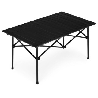 Zložljiva črna kamping miza s torbo - 95x55 cm