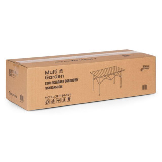 Zložljiva črna kamping miza s torbo - 95x55 cm