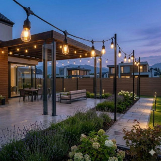 Vrtne verižne luči 9W 20x LED 20 m