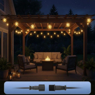 Vrtna svetilka girlanda 9W 30x LED 20 m