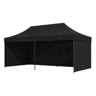 Črn samozložljiv vrtni šotor - 3x6 m
