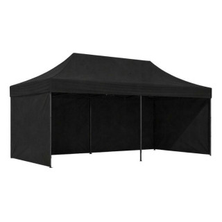 Črn samozložljiv vrtni šotor - 3x6 m