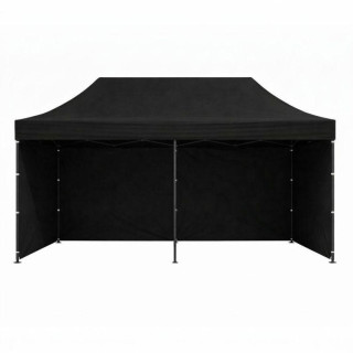 Črn samozložljiv vrtni šotor - 3x6 m