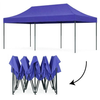 Samozložljiv moder vrtni šotor - 3x6 m