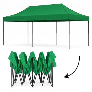 Zelen vrtni napihljivi šotor - 3x6 m -