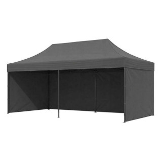 Siv samozložljiv vrtni šotor - 3x6 m