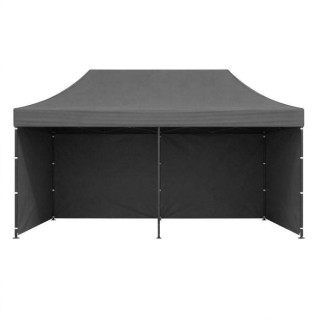 Siv samozložljiv vrtni šotor - 3x6 m