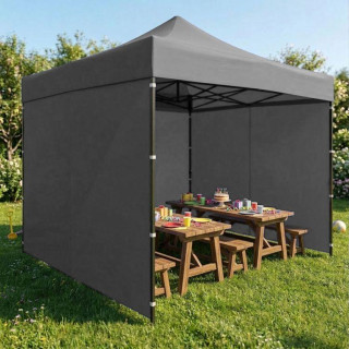 Avtomatski sivi vrtni paviljon - 3x3 m -