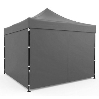 Avtomatski sivi vrtni paviljon - 3x3 m -