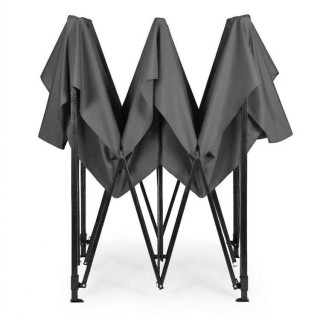 Avtomatski sivi vrtni paviljon - 3x3 m -