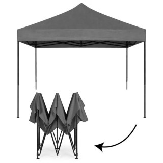 Avtomatski sivi vrtni paviljon - 3x3 m -