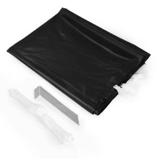 Vrtni črni avtomatski paviljon - 3x3 m -