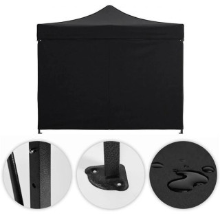 Vrtni črni avtomatski paviljon - 3x3 m -