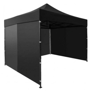 Vrtni črni avtomatski paviljon - 3x3 m -