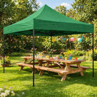 Zelena prodajna stojnica - 3x3 m