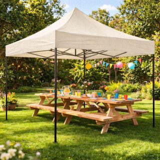 Bež prodajno stojalo - 3x3 m