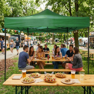 Zelena streha za vrtno paviljon - 3x3 m