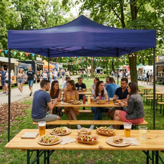 Modra streha za vrtno paviljon - 3x3 m -