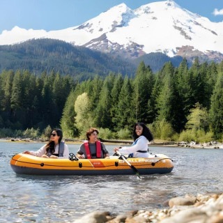 Napihljiv čoln Challenger 3 s tremi sedeži + tlačilka + 2 vesla