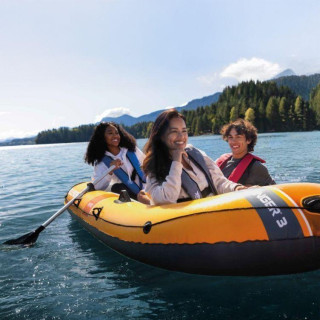 Napihljiv čoln Challenger 3 s tremi sedeži + tlačilka + 2 vesla