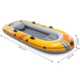 Napihljiv čoln Challenger 3 s tremi sedeži + tlačilka + 2 vesla