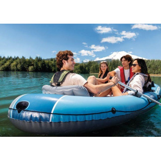 Štirisedežni napihljivi čoln Excursion 4 + tlačilka + 2 vesla + torba