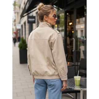 Semiš bež bomber jakna TY5653