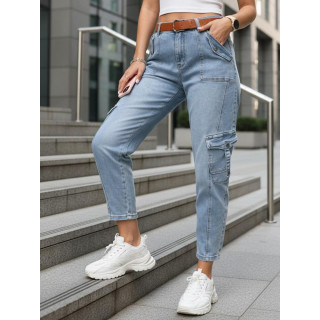 Ženske balonske kavbojke s cargo žepi UY2923