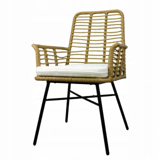 Vrtni set - bež (6 stolov, miza)