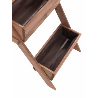 Impregniran 3-nadstropni lesen cvetlični lonček