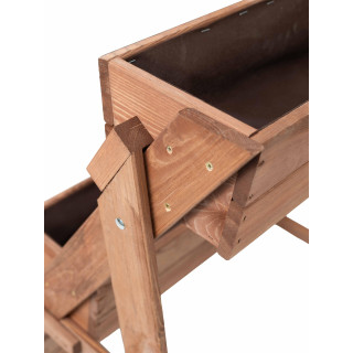 Impregniran 3-nadstropni lesen cvetlični lonček