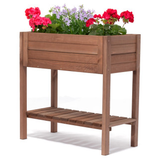 Impregnirano leseno stojalo za rože/cvetlični lonček - 39x79x79cm