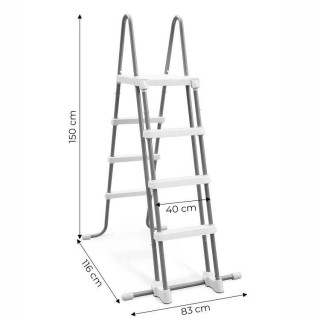 Bazenska lestev z nedrsečimi stopnicami