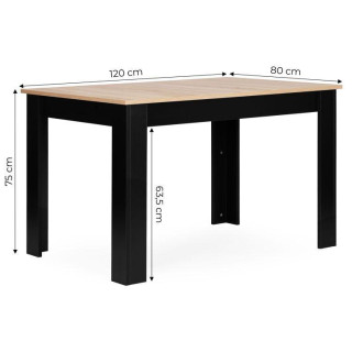 Jedilna miza za 4 osebe - hrast sonoma