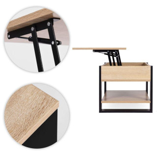 Raztegljiva klubska mizica z izvlečno površino