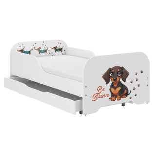 Otroška postelja MIKI - 140x70 BRAVE BADGER