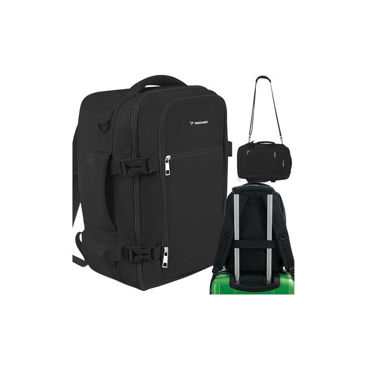 Črn pohodniški nahrbtnik 40x25x20 cm