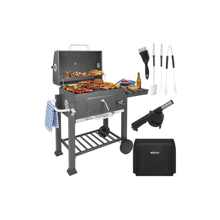 Vrtni žar s pokrovom 116x70x110cm Kaminer