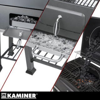 Vrtni žar s pokrovom 116x70x110cm Kaminer