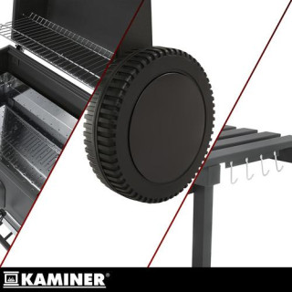 Vrtni žar s pokrovom 114x67x120 cm Kaminer
