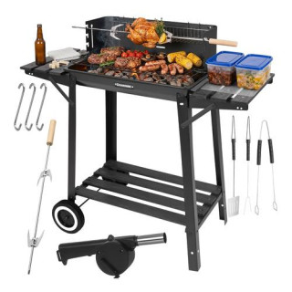 Vrtni žar z ražnjem 93x41x86 cm Kaminer