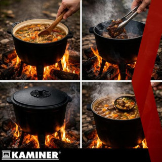 Emajliran litoželezni grelnik vode Kaminer - 8 l