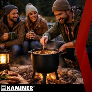 Emajliran litoželezni grelnik vode Kaminer - 8 l