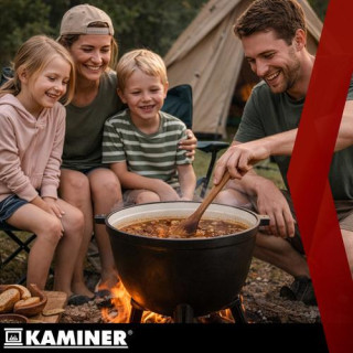 Emajliran litoželezni kotel Kaminer - 10 L