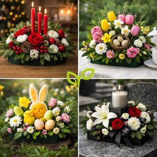 Cvetlična pena 23x11x8 cm - 20 kosov