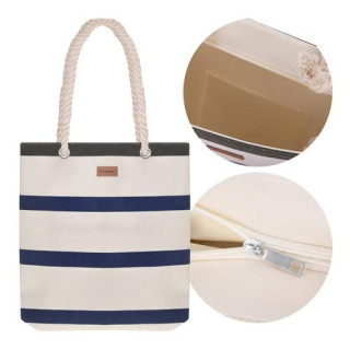 Črtasta torba za na plažo/piknik