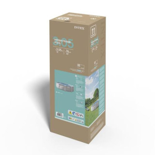 Okrogli vrtni bazen z okvirjem 305 x 76 cm 4485 l